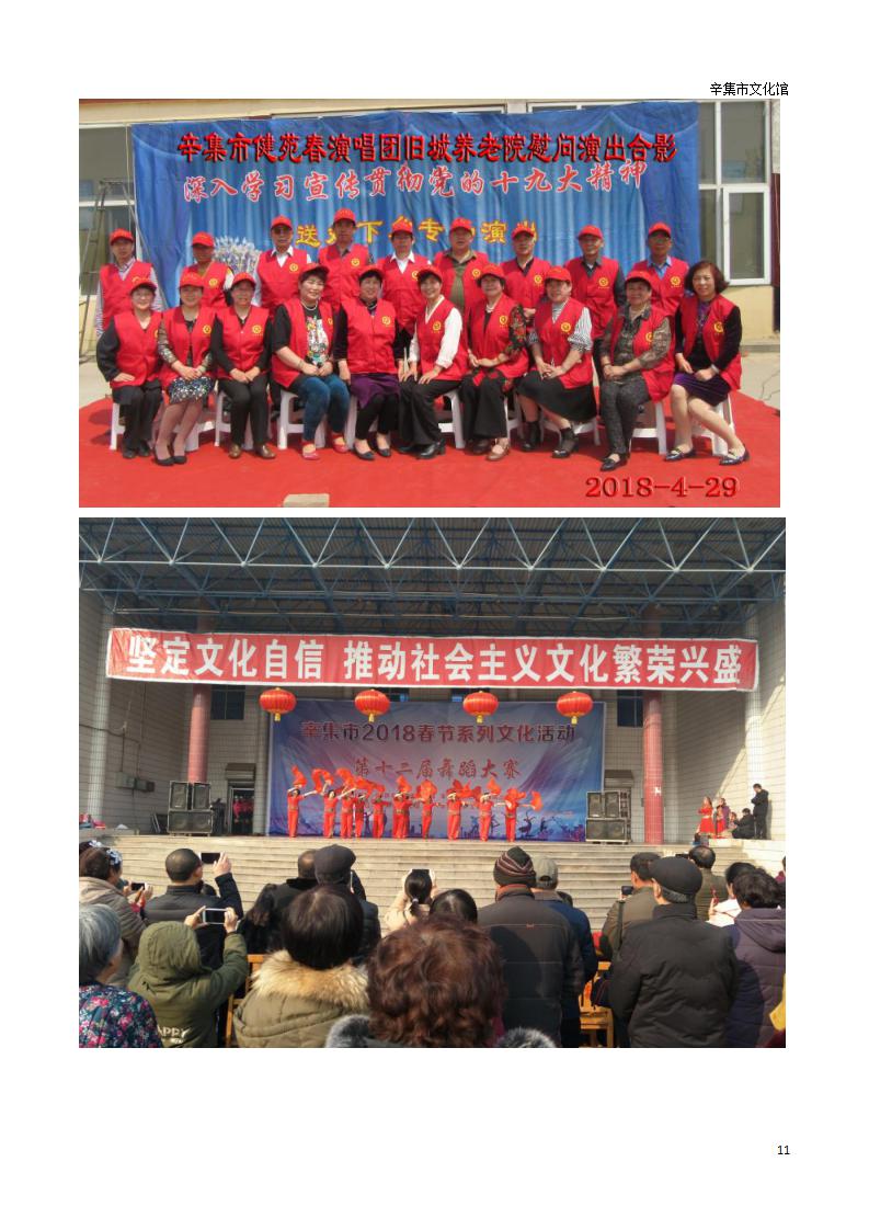 辛集市文化館2018年年度報告