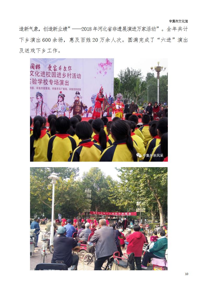 辛集市文化館2018年年度報告