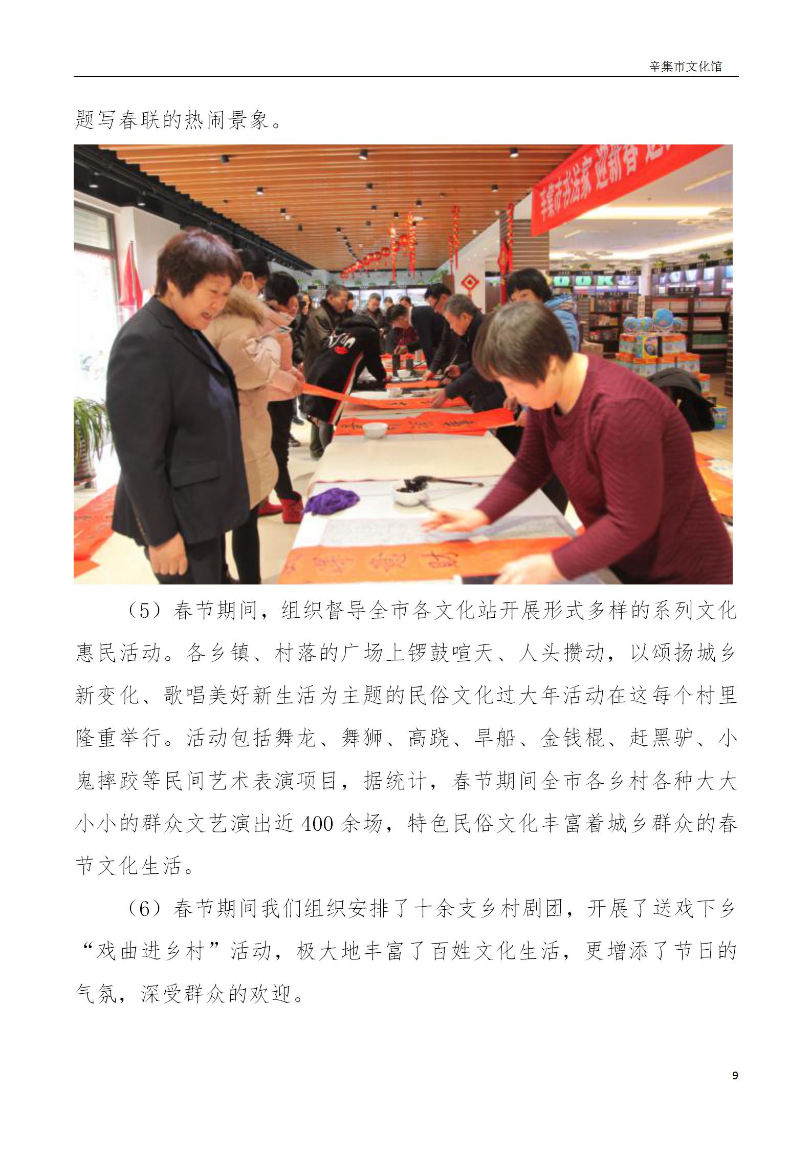 辛集市文化館2019年年度報(bào)告