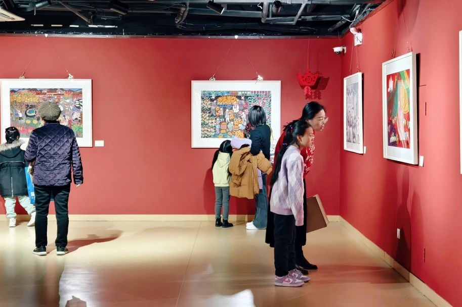 2025“元宵節(jié)”辛集農民畫在天津市群眾藝術館展出