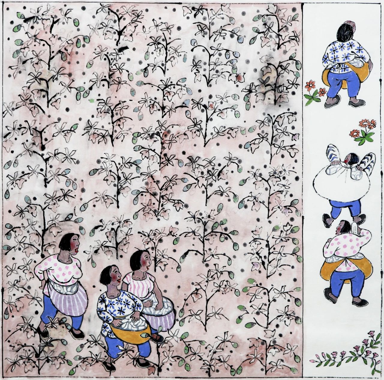 2025“元宵節(jié)”辛集農民畫在天津市群眾藝術館展出