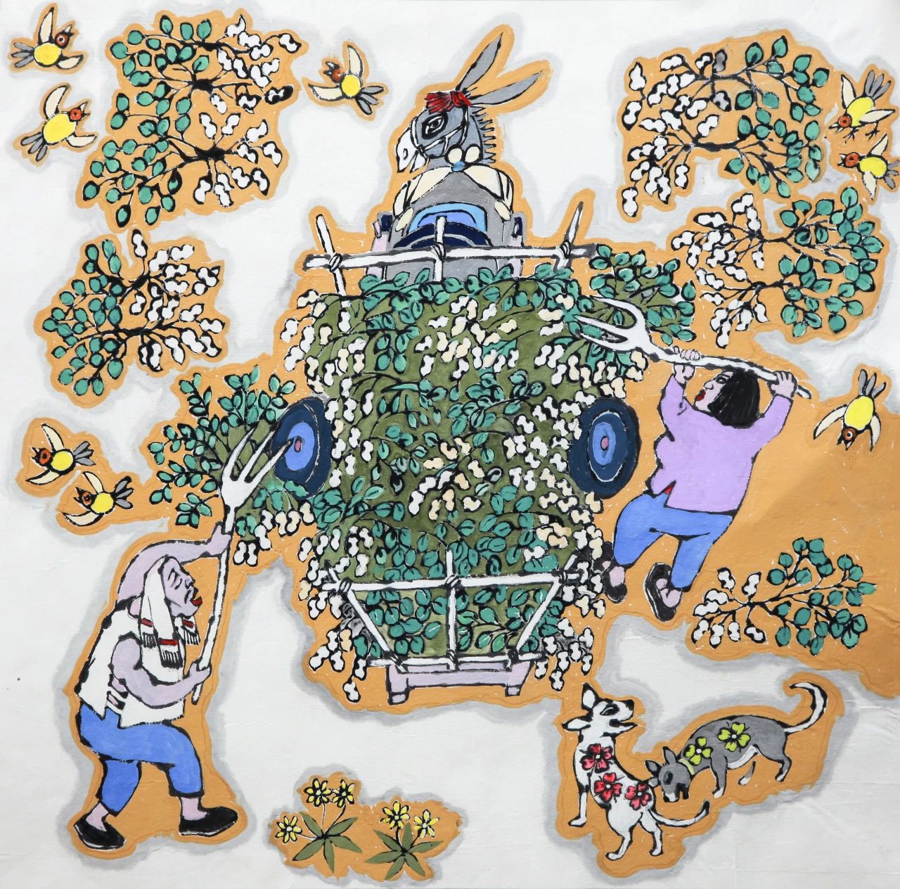 2025“元宵節(jié)”辛集農民畫在天津市群眾藝術館展出