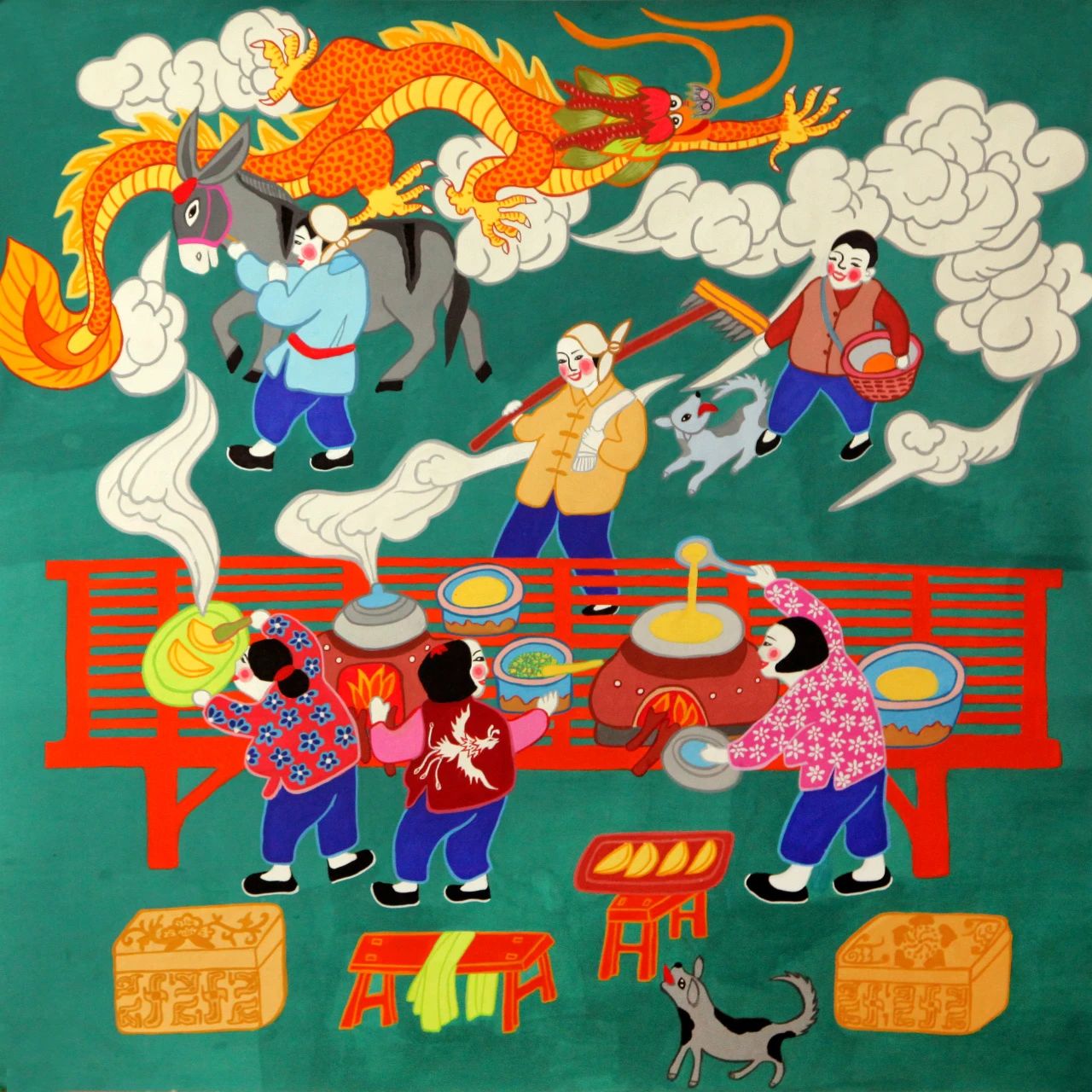 2025“元宵節(jié)”辛集農民畫在天津市群眾藝術館展出