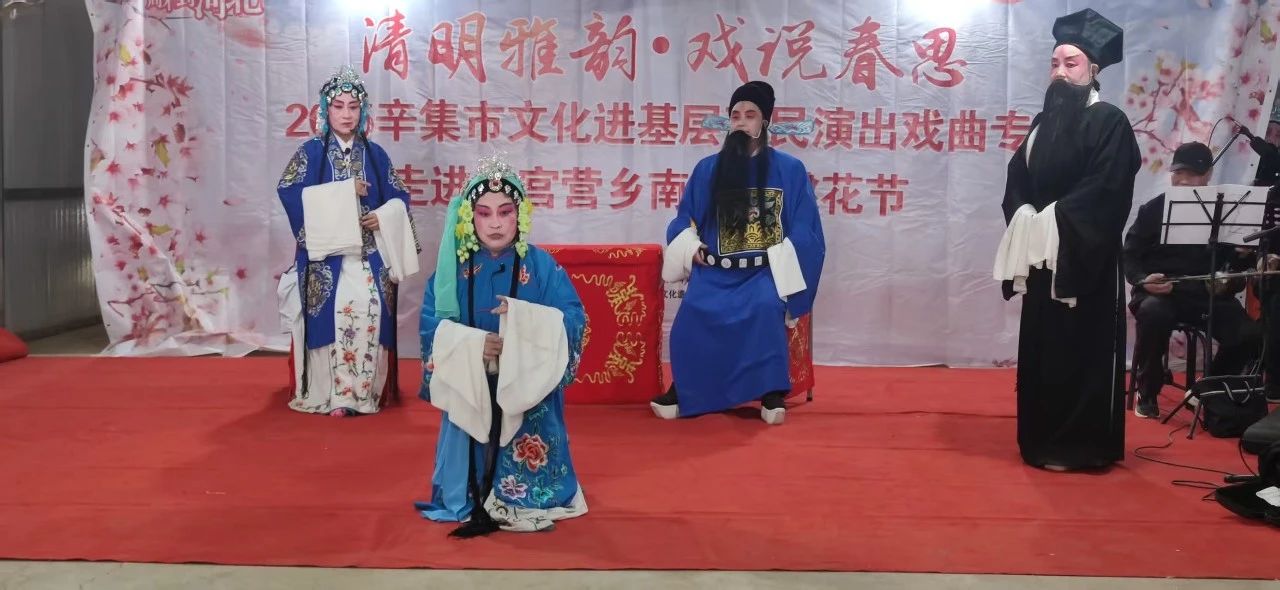 2025辛集市文化進基層惠民演出戲曲專場走進天宮營鄉(xiāng)南龐村桃花節(jié)
