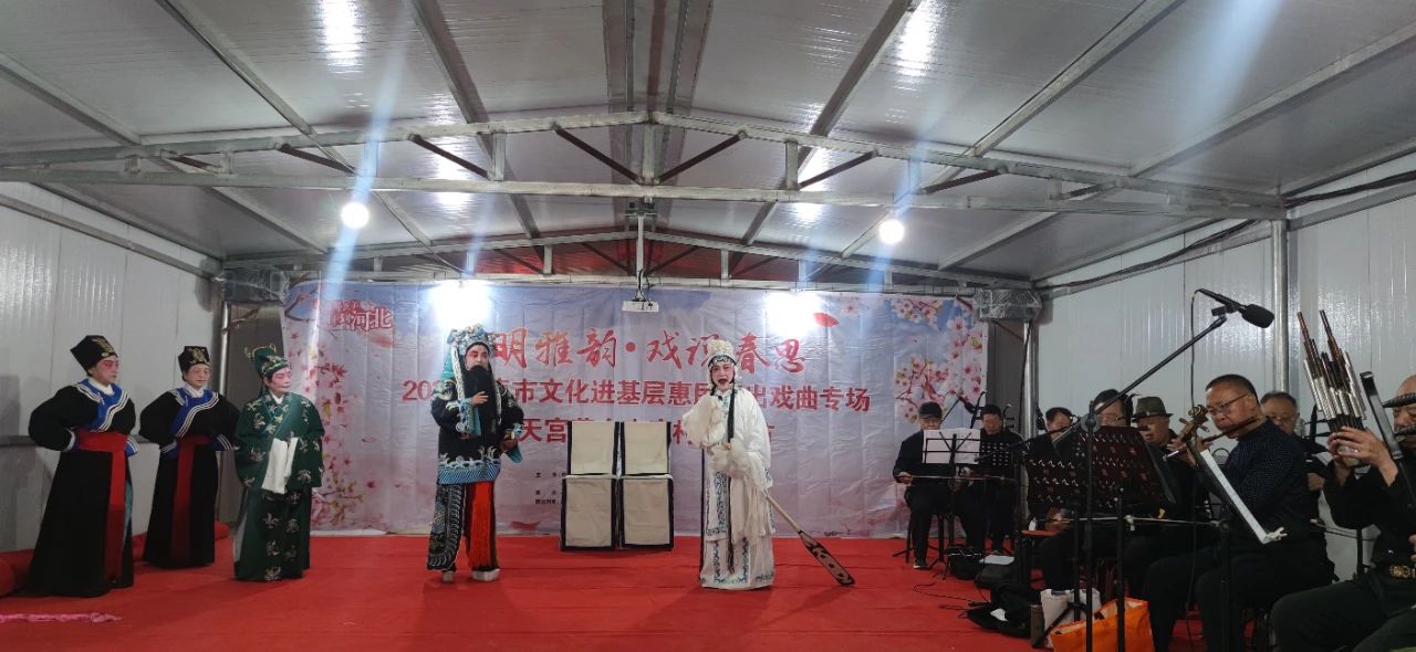 2025辛集市文化進基層惠民演出戲曲專場走進天宮營鄉(xiāng)南龐村桃花節(jié)